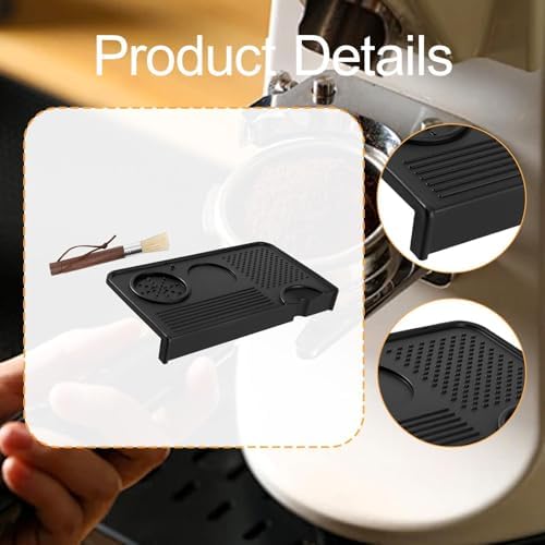 Coffee Tamper Mat Silicone Espresso Mat Non Slip Tamper Holder Heat Resistant Coffee Accessories Food Grade Bar Counter Home Use Suitable for - Image 2
