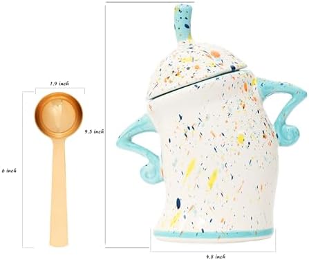 Sassy Canister With Attitude - Funny Ceramic Airtight Storage Canister for Coffee Sugar Tea, Unique Kitchen Decor & Housewarming Gift(Blue) - Image 6