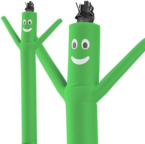 LookOurWay Air Dancers Inflatable Tube Man Attachment - 10 Feet Tall Wacky Waving Inflatable Dancing Tube Guy for Business Promotion - Blower Not Included - Green by LookOurWay