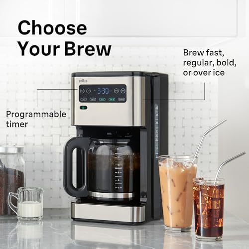 Braun PureFlavor 14-Cup Programmable Coffee Maker w/FlavorCarafe, Hot/Iced - Image 5