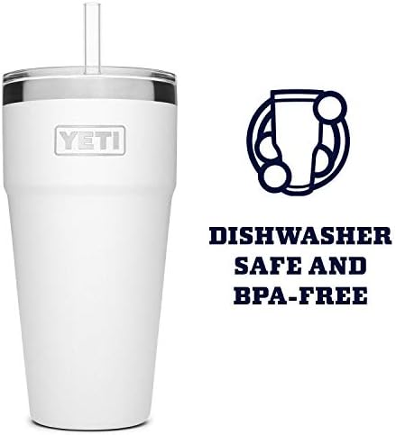 YETI Rambler 26 oz Straw Cup, Vacuum Insulated, Stainless Steel with Straw Lid - Image 3