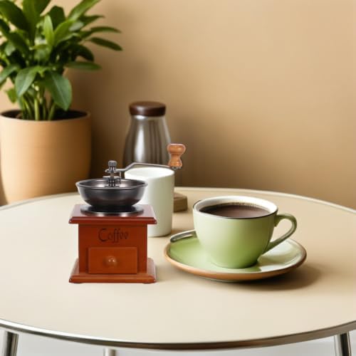 Manual Hand Coffee Grinder Wood Burr Mill for Coffee Beans - Image 6