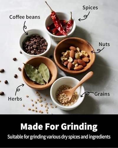 SHARDOR Electric Blade Coffee Grinder, Timed Grind Control Rotary Knob, All-stainless steel shell,Adjustable,for Coffee Beans, Spices & Herbs, with 1 Removable Stainless Steel Bowl,Sliver - Image 7