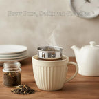 Stainless Steel Tea Infuser for Loose Leaf - Fine Mesh Strainer Fits Mugs & Cups (1.5-1.77 Inch Diameter) - Image 2