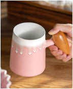 3pcs/set Pink Pour Over Coffee Set, Hand Brew Maker, Ceramic Pot Filter Dripper Accessories(1pc Coffee Filter) - Image 4