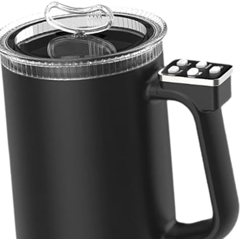 Yajuyi Electric Milk Frother Automatic and Cold Froth Stainless Steel Nonstick Interior Suitable for Home Kitchen Dining Espresso, Black - Image 2