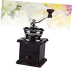 Manual Coffee Bean Hand Grinder Wooden Burr Mill for Grain - Image 4