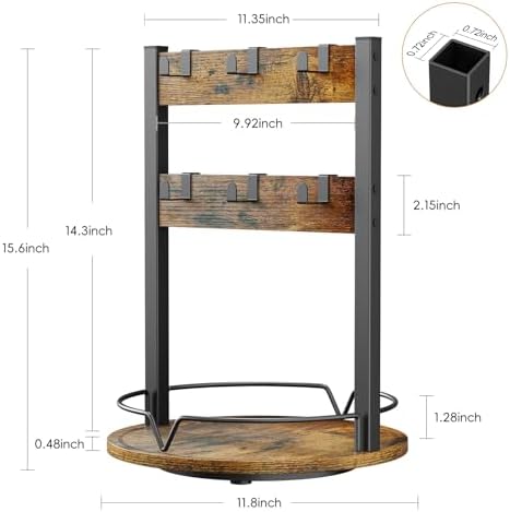 KLM Wood Coffee Mug Holder,Mug Display Organizer - Image 3