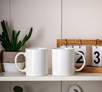 AmorArc 12oz Off White Coffee Mugs, Ceramic Coffee Mugs with Large Handle for Man, Woman, Light Weight Coffee Mugs Set for Latte/Cappuccino/Cocoa/Milk, Dishwasher & Microwave Safe, 12Pcs - Image 6