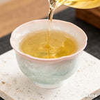 Ceramic Tea/Coffee Cup Set - Retro Crystal Glaze Espresso Cups, 3 oz, Hand-Painted, Suitable for Afternoon Tea or Coffee, Unisex Birthday Gift, Pink and Green Gradient(Gradient Conical Cup) - Image 6