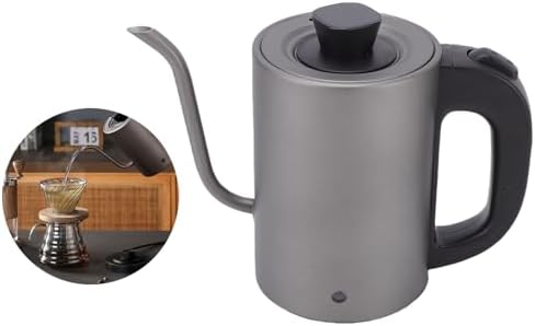 600W 0.8L Gooseneck Electric Kettle - Fast Boil Pour Over Kettle with Auto Shut Off for Coffee Tea (US Plug 110V) - Image 4