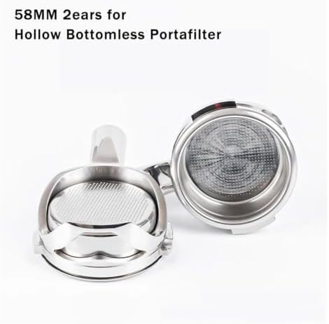 58MM 2ears,Compatible With WPM,Coffee Hollow Bottomless Portafilter,Compatible With Welhome,Kd310 / 510 / 210s 330 Stainless Steel Espresso Handle Filter(58MM-black) - Image 6