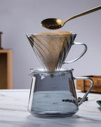 Pour Over Coffee Maker Set, 600ML Glass Carafe Coffee Server with Dripper - Image 5