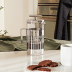 Alessi 9094/3 - Design Press Filter Coffee Maker, 18/10 Stainless Steel, Mirror Polished and Glass, 3 Cups - Image 3