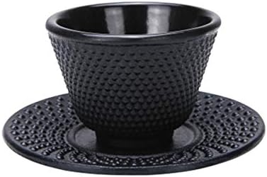 tetsubin workshop japanese cast iron kettle fitting Polka Dot Hobnail teacup and saucer by Unknown
