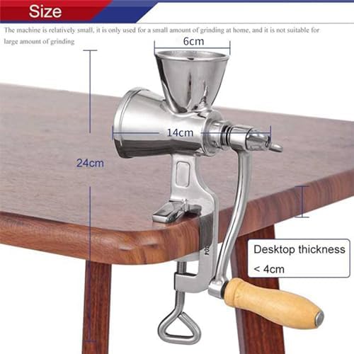 Manual Grain Grinder Hand Crank Grain Mill Stainless Steel Home Kitchen Grinding Tool for Coffee Corn Rice Soybean - Image 7