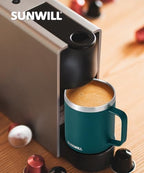 SUNWILL Travel Coffee Mug Set of 2, 14 oz Insulated Stainless Steel - Image 6