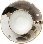 Noritake coffee cup and saucer 200cc Ayaminamo cherry blossoms gold and silver colors bone china T52506 / 4939-1 - Image 6