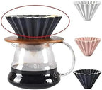 Coffee Filter, Ceramic Origami Style, Multi Color Minimalist Design, Suitable For Daily Home And Shops(Black) - Image 7