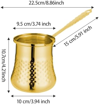 coffee maker， Gold Tea Kettle with Handle for Induction Cooktop(Large) - Image 3