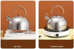 Tea Kettle Stovetop Whistling Teakettle Teapot, Stainless Steel, 3 L (Silver) - Image 4