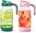 Sursip 64oz (2 Quart) Glass Mason Jar Pitchers with Handle and Lid by Sursip%C2%AE