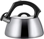 Tea Kettle 3L Tea Pot Stainless Steel Hot Water Kettle Whistling with Mirror Finish Silicone Handle Impactbonded Technology Tea Infuser for Stovetops by Unknown