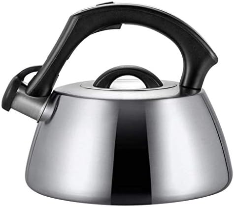 Tea Kettle 3L Tea Pot Stainless Steel Hot Water Kettle Whistling with Mirror Finish Silicone Handle Impactbonded Technology Tea Infuser for Stovetops by Unknown