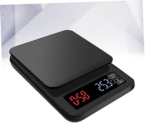 5kg Digital Kitchen Food Scale Timer Capacity Electronic Coffee Scale for Cooking and Baking Precision Measurement USB Powered Black - Image 6