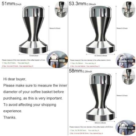 Espresso Tamper 51/53/58MM Three Sizes Suitable Home Calibrated Pressure Espresso To Achieve Consistent Tamping - Image 6