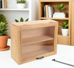 ARTIBETTER Desktop Storage Rack Double Layer Beige Wooden for Tea Bags - Image 6