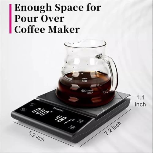 Smart Coffee Scale with Timer 0.1g for Espresso Pour Over Baking - Image 3