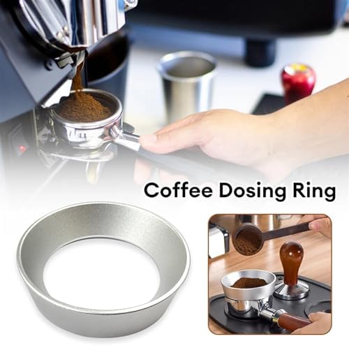 Coffee Dosing Funnel Aluminum Coffee Dosing Ring for Funnel 51Mm/54Mm/58Mm Portafilter Espresso Accessories Barista Tools Coffeeware,54mm - Image 2