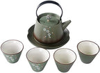 SGSG Japanese Cast Iron Tetsubin Teapot Travel Kungfu Tea Set Handmade Chinese/Japanese Vintage, Porcelain Tea Accessories by Unknown