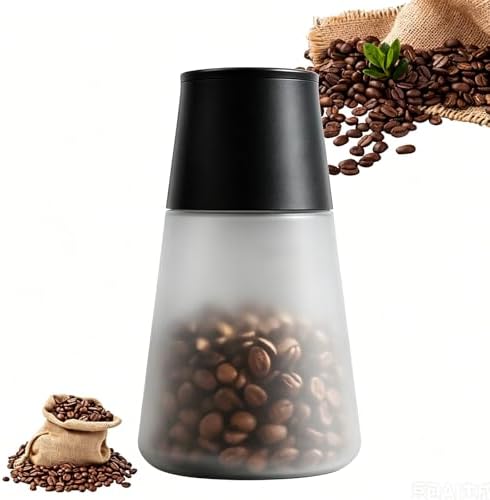 Electric Vacuum Coffee Canister, 650ml Airtight Coffee Beans Canister, with Digital Display, Timer/Record, Temperature/Humidity Detection, for Tea Leaves, Nuts by Unknown