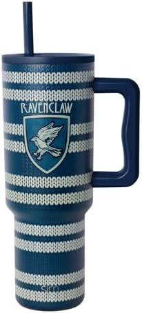 Simple Modern Harry Potter 40 oz Tumbler with Handle and Straw Lid | Insulated Reusable Stainless Steel Water Bottle Travel Mug | Gifts for Women Men Him Her | Trek Collection | 40oz | Ravenclaw Scarf by Unknown
