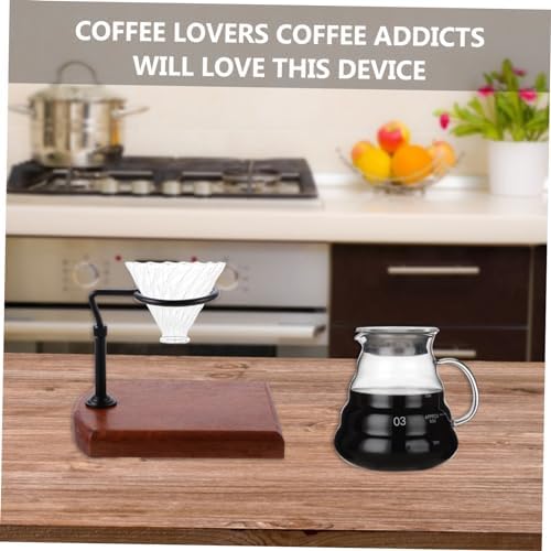 Adjustable Coffee Dripper Stand Wood Base for Manual Brewing - Image 7