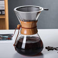 Pour Over Coffee Maker with Stainless Steel Filter, 13.5 OZ Glass Carafe Drip Coffee Maker – Reusable & Portable for Home, Office, Camping 400ML by Unknown