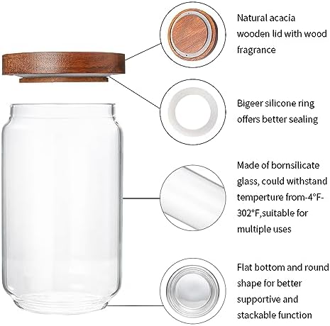 25 OZ Glass Jars 6 Pack with 112 Labels - Image 6