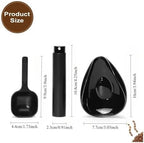 Ceramic Coffee Bean Dosing Cup and Spoon Set Measuring Tray Kit(B) - Image 7