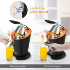 LEBENLANG Stainless Steel Electric Orange Juicer 200W I Incl. Stainless Steel Cone & BPA-Free | High Juice Yield for Oranges & Lemons | Electric Juicer Citrus Press Fruit Press - Image 4