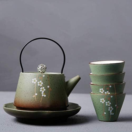 SGSG Japanese Cast Iron Tetsubin Teapot Travel Kungfu Tea Set Handmade Chinese/Japanese Vintage, Porcelain Tea Accessories - Image 3