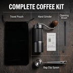 Manual Coffee Grinder, 55 Adjustable Levels Burr Coffee Grinders for Home - Image 7