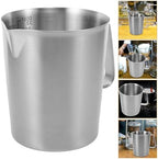 Stainless Steel Milk Pitcher Cup 1000ml with Graduated Surface - Image 5