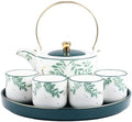 Porcelain Tea Sets Luxury Teapot Coffee Cup Set Tea Tray Teacup Set with Tray Teapot Set by Unknown