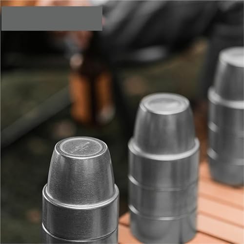 300ML Coffee Cup Stainless Steel Double Wall Espresso Mugs Drinking Cups for Tea Milk Beer Home Barista Accessories(1pcs Silver) - Image 6