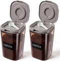 Suclain 2 Pack 60oz Airtight Coffee Canisters Light Blocking Tea Storage Containers with Scoop, Airtight Food Jars for Loose Leaf Tea, Sugar, Formula, Coffee Bean, with Chalk Marker & 8 Stickers by Suclain
