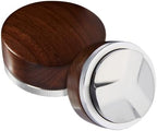 54mm distributor called Adjustable Depth espresso leveler Compatible with Breville Machine Accessories The coffee leveler Made of Stainless Steel and Walnut wood by Lookingforwardtoeveryshot%EF%BC%81
