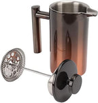 French Press Coffee Maker, Stainless Steel Double Wall Insulated 304 Teapot, Rust Proof Coffee Press, Ideal for Home, Office, Camping & Outdoor Travel (350ml) by Unknown