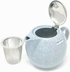Zero Japan Bee House Round Teapot For One, 24 Oz - Ceramic Tea Pot with Stainless Steel Lid and Infuser, Smooth-Pour Spout (Crackle Lavender) - Image 2